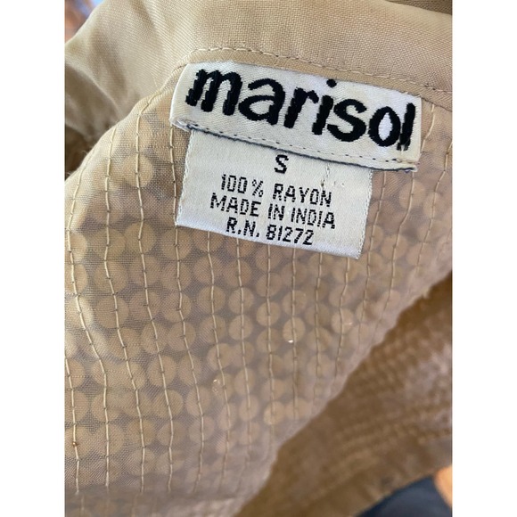 Marisol vintage gold sequin top jacket shacket size small hook and eye closure - Picture 3 of 3